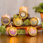Accent Watercolor Pressed Floral Candle - Pacific Coast