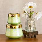 Accent Watercolor Pressed Floral Candle - Tomato Vine
