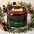Fresh Woods Holiday Soy Blend Candle — Christmas Tree, Pine & Balsam