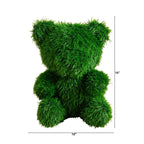 14" UV Resistant Artificial Grass Garden Plush Topiary Bear (Indoor/Outdoor) - Che Cose Belle
