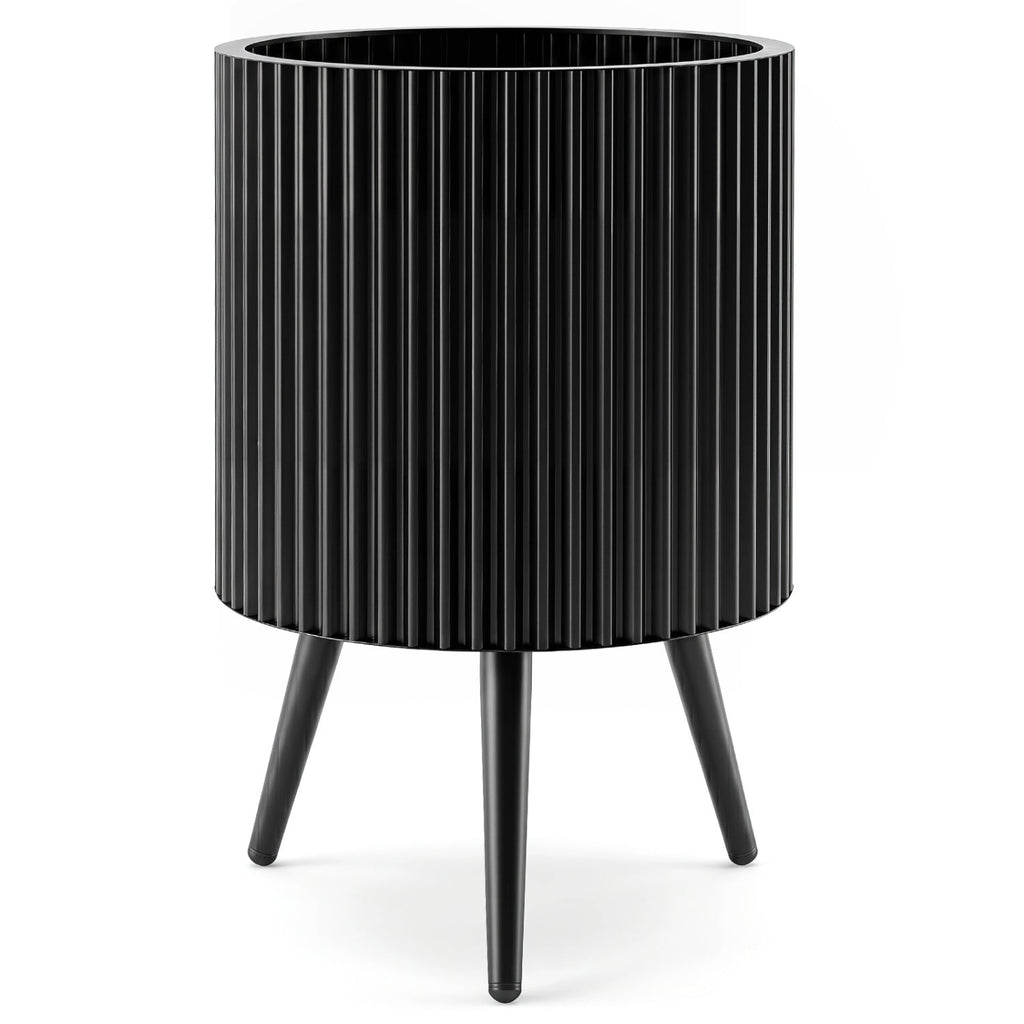 20-Inch Raised Metal Planter with Stand and Drainage Holes