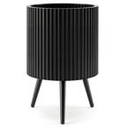 20-Inch Raised Metal Planter with Stand and Drainage Holes