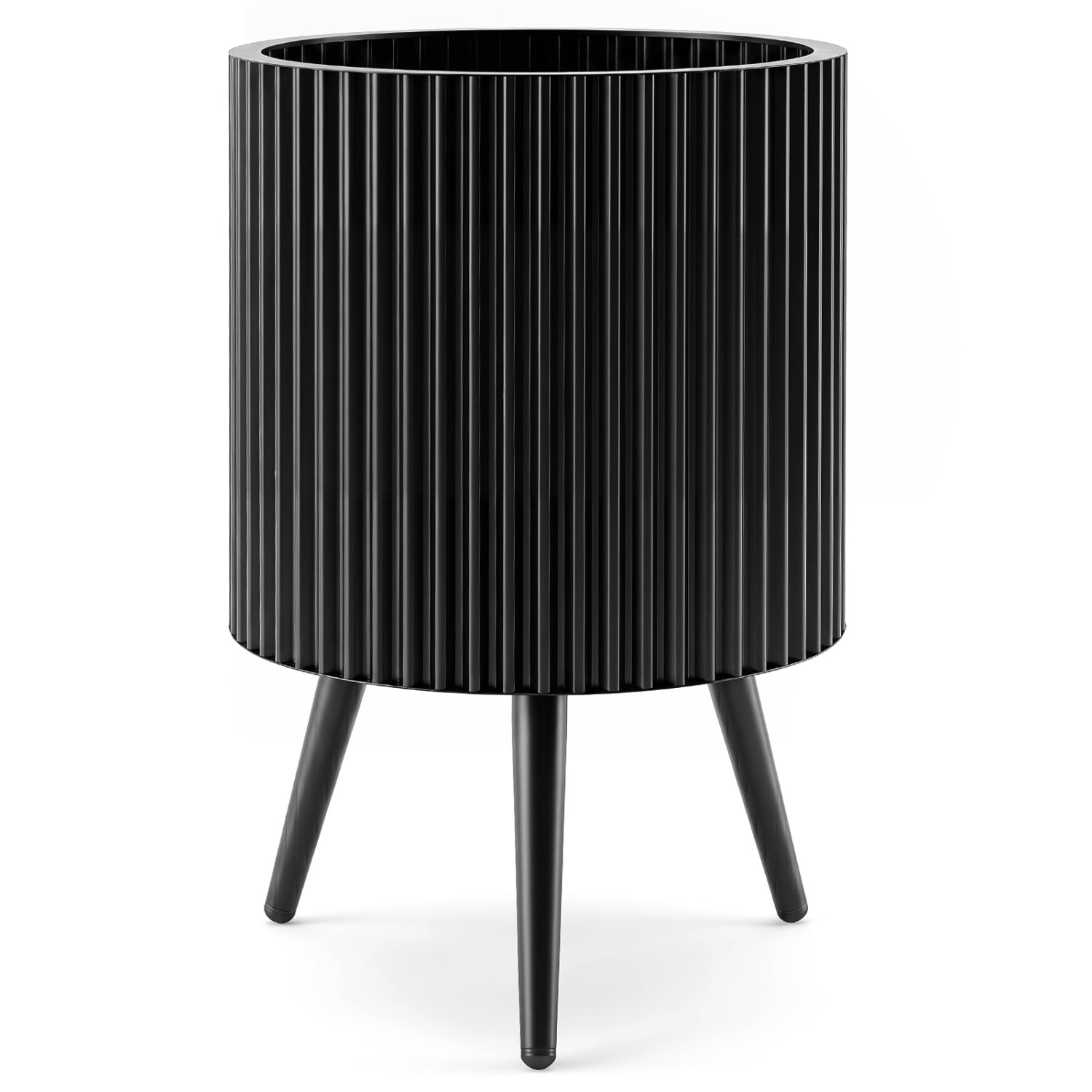 20-Inch Raised Metal Planter with Stand and Drainage Holes