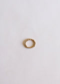 14k Gold Filled || Beaded Stretch Ring || Stackable - Che Cose Belle