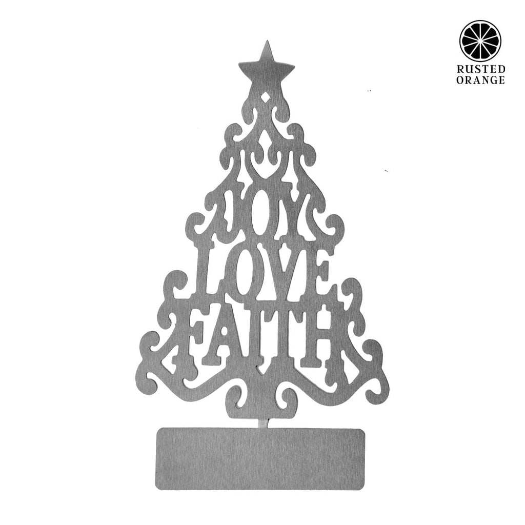15" Metal Stand - Up Trees (2 Styles) - Metal Christmas Tree Cutout Holiday Decor - Che Cose Belle