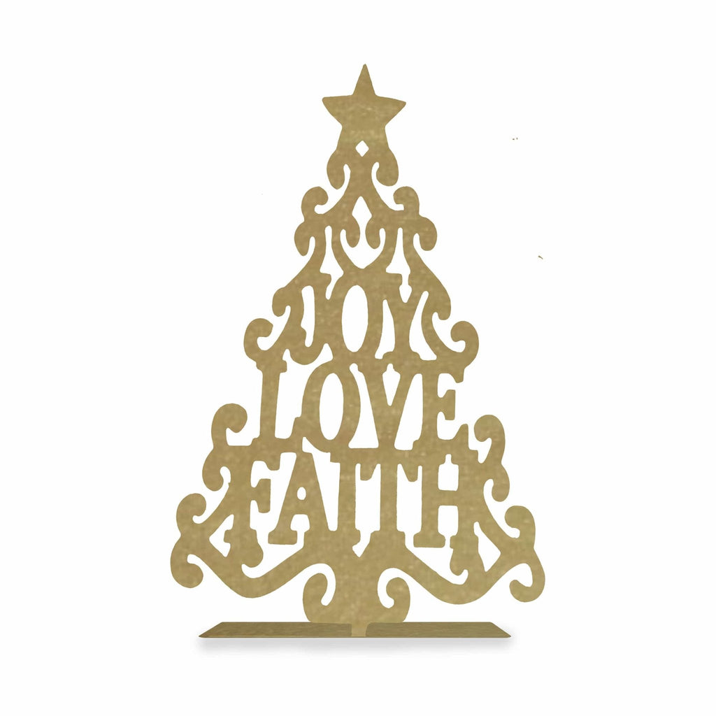 15" Metal Stand - Up Trees (2 Styles) - Metal Christmas Tree Cutout Holiday Decor - Che Cose Belle