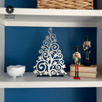15" Metal Stand - Up Trees (2 Styles) - Metal Christmas Tree Cutout Holiday Decor - Che Cose Belle