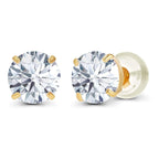 1.50 CTW Lab-Grown Diamond Stud Earrings in 14K White or Yellow Gold – F Color, VS Clarity | AGI Certified - Che Cose Belle