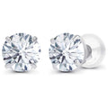 1.50 CTW Lab-Grown Diamond Stud Earrings in 14K White or Yellow Gold – F Color, VS Clarity | AGI Certified - Che Cose Belle