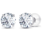1.50 CTW Lab-Grown Diamond Stud Earrings in 14K White or Yellow Gold – F Color, VS Clarity | AGI Certified - Che Cose Belle