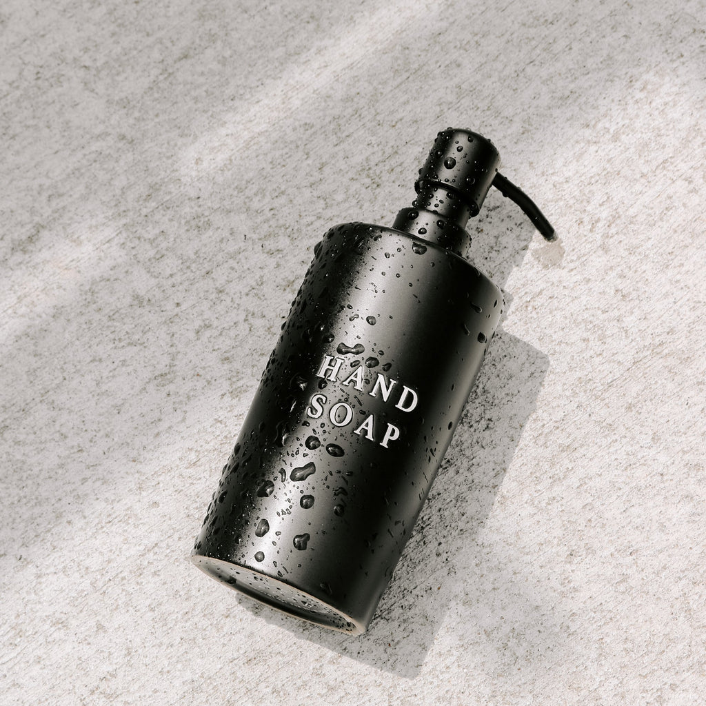 15oz Black Stoneware Hand Soap Dispenser - Che Cose Belle