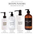 15oz Black Stoneware Hand Soap Dispenser - Che Cose Belle