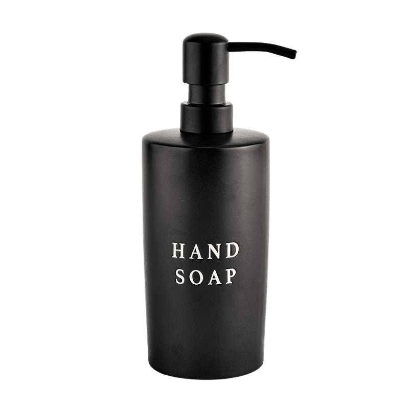 15oz Black Stoneware Hand Soap Dispenser - Che Cose Belle