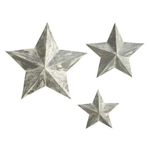 16”, 22” and 28” Farmhouse Stars Wall Decoration (Set of 3) - Che Cose Belle