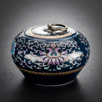 Blue & White Porcelain Tea Caddy – Sealed Ceramic Tea Storage Jar (Multiple Designs)