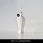 Ins Modern Handmade Ceramic Flower Vase Decoration Hotel Club B&B Soft Decoration Nordic Soft Decoration