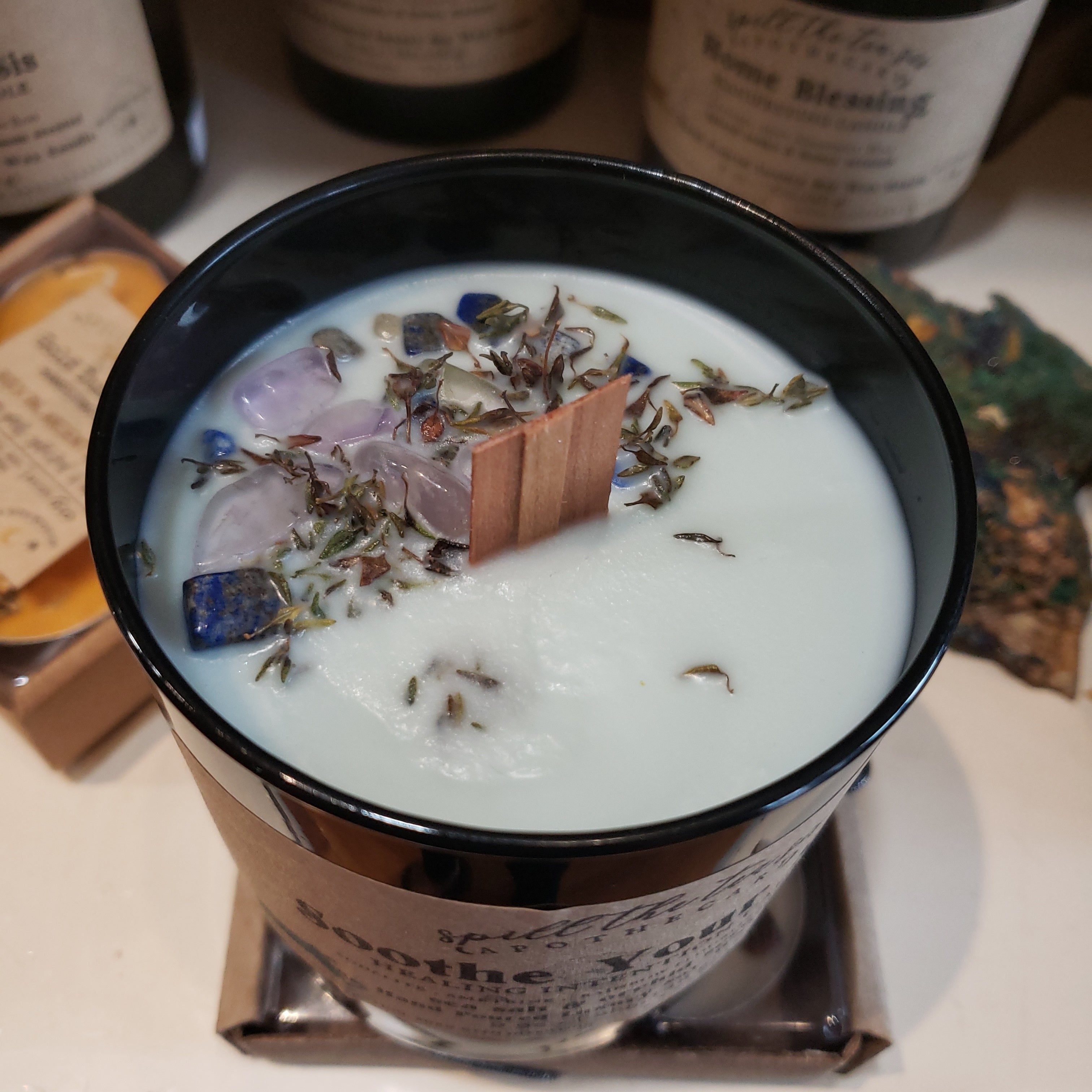 Soothe Your Soul Healing & Peace Intention Candle | Calming Soy Wax Candle