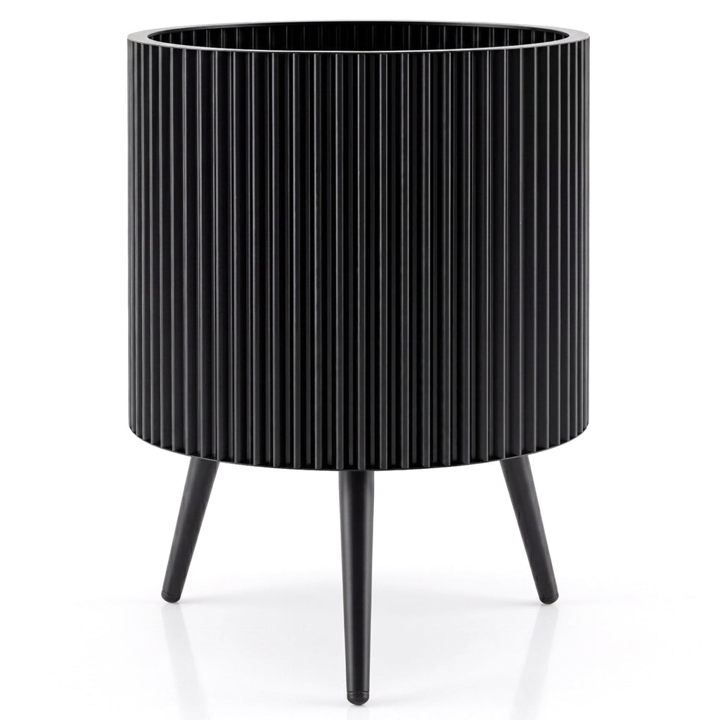 20-Inch Raised Metal Planter with Stand and Drainage Holes
