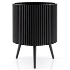 20-Inch Raised Metal Planter with Stand and Drainage Holes
