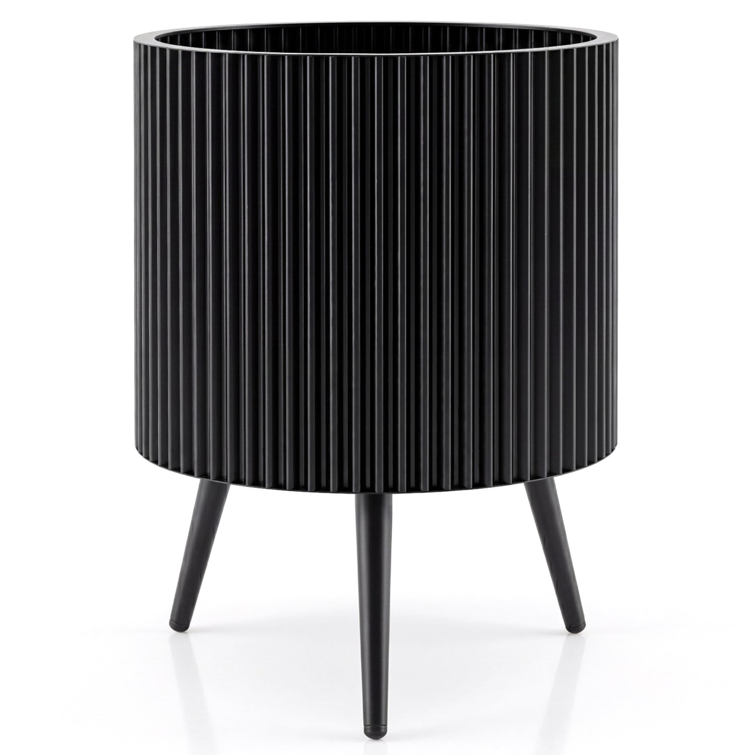 20-Inch Raised Metal Planter with Stand and Drainage Holes