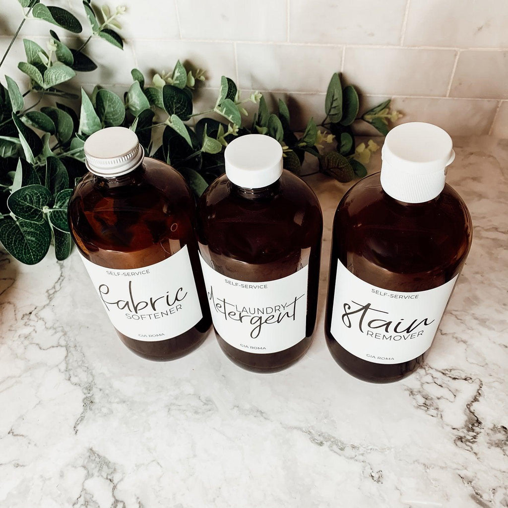 16oz Glass Amber | White Label - Che Cose Belle