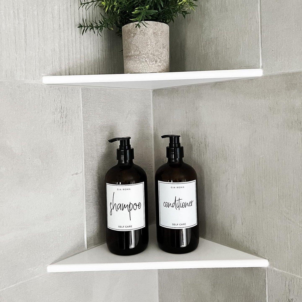 16oz Glass Amber | White Label - Che Cose Belle