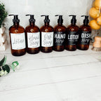 16oz Glass Amber | White Label - Che Cose Belle