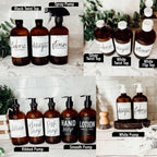 16oz Glass Amber | White Label - Che Cose Belle