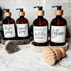 16oz Glass Amber | White Label - Che Cose Belle