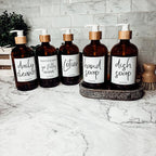 16oz Glass Amber | White Label - Che Cose Belle