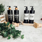 16oz Plastic Black Bottles - Che Cose Belle