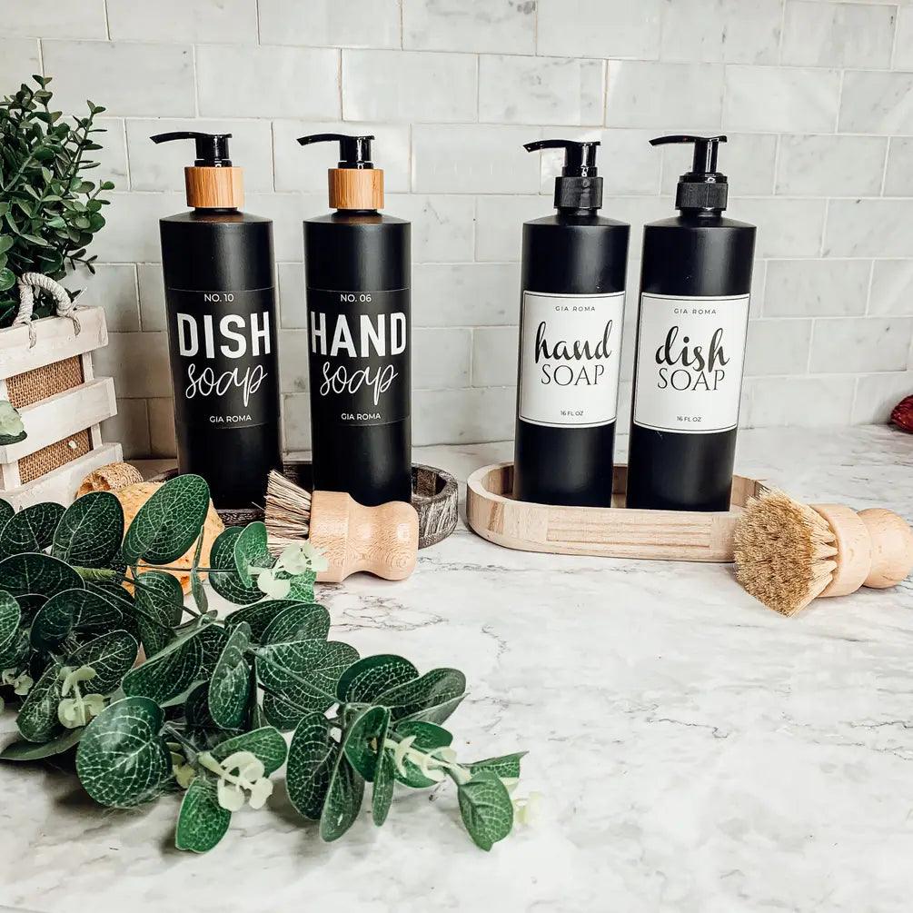 16oz Plastic Black Bottles - Che Cose Belle