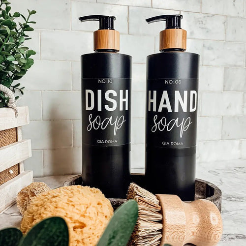 16oz Plastic Black Bottles - Che Cose Belle