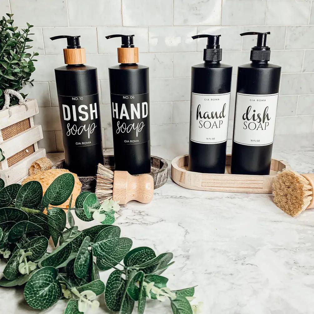 16oz Plastic Black Bottles - Che Cose Belle