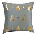 18" Gold Tree Motif Square Pillow - Che Cose Belle