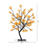 18" Pre-Lit Autumn Artificial Maple Fall Tree with 48 Warm White LED Maple Shaped Lights - Che Cose Belle