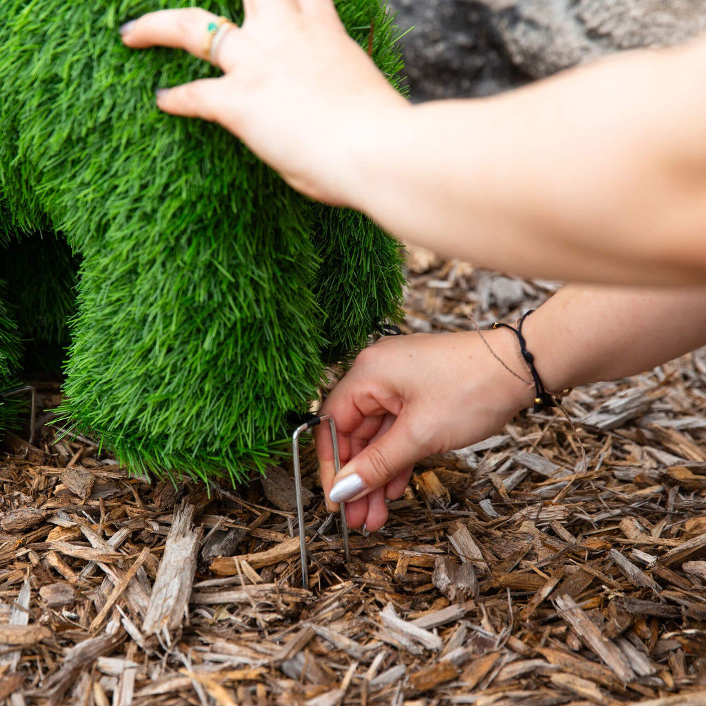 18" UV Resistant Artificial Grass Garden Plush Topiary Puppy Dog (Indoor/Outdoor) - Che Cose Belle