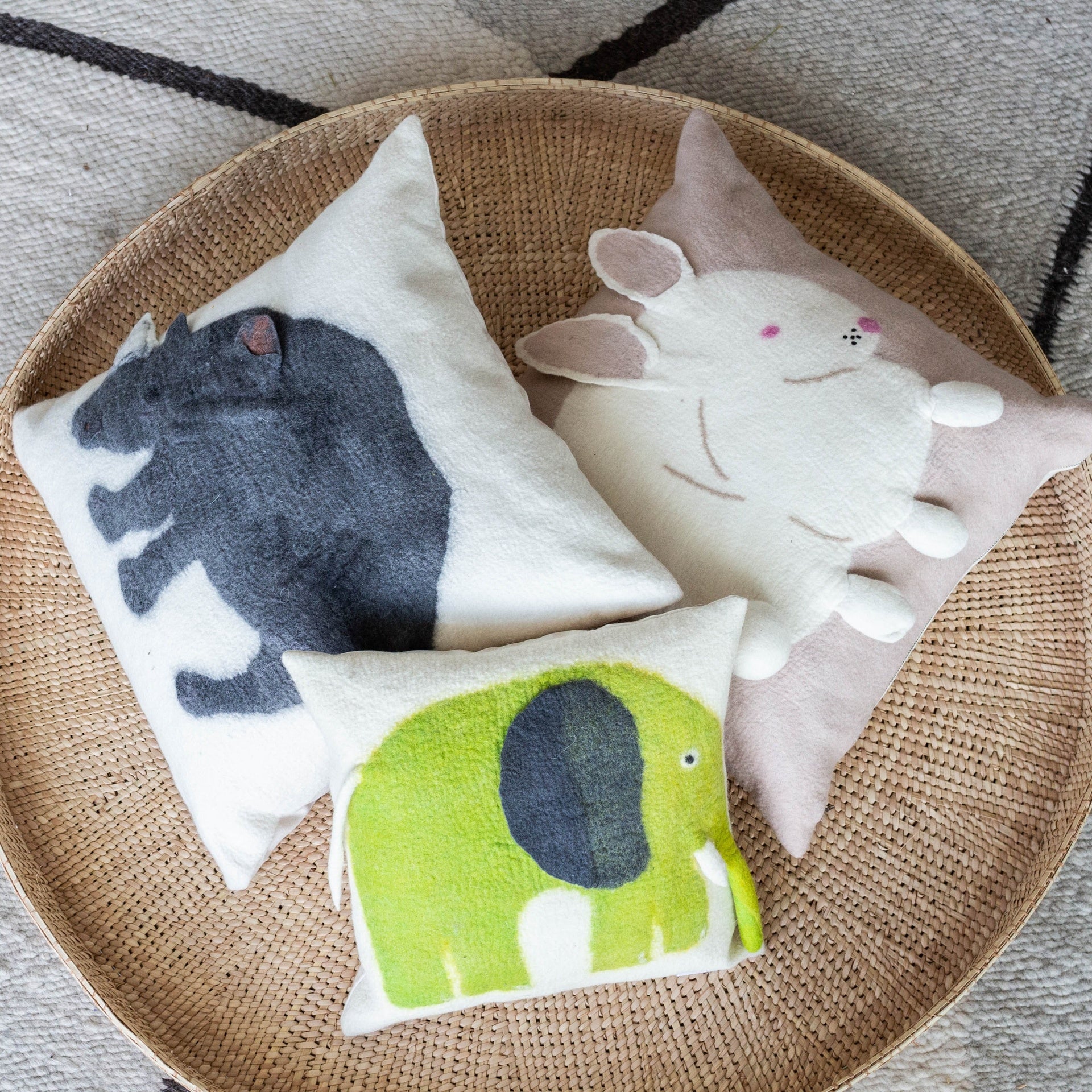 Rhino Cozy Throw Pillow