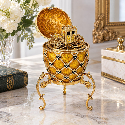 1897 Imperial Coronation Royal Easter Egg 7 Inches - Che Cose Belle