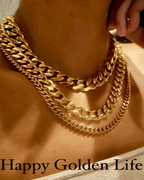 18K Gold Chunky Chain Necklace