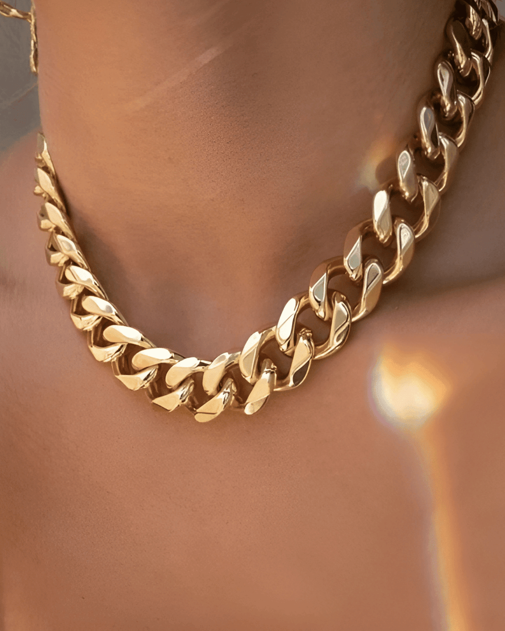 18K Gold Chunky Chain Necklace - Che Cose Belle