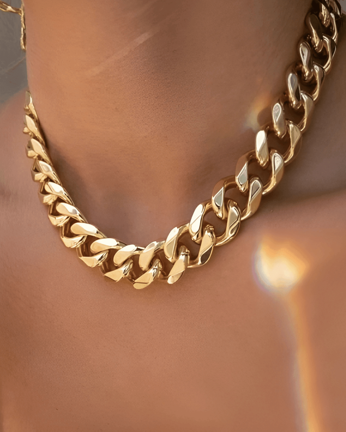 18K Gold Chunky Chain Necklace - Che Cose Belle