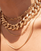 18K Gold Chunky Chain Necklace - Che Cose Belle