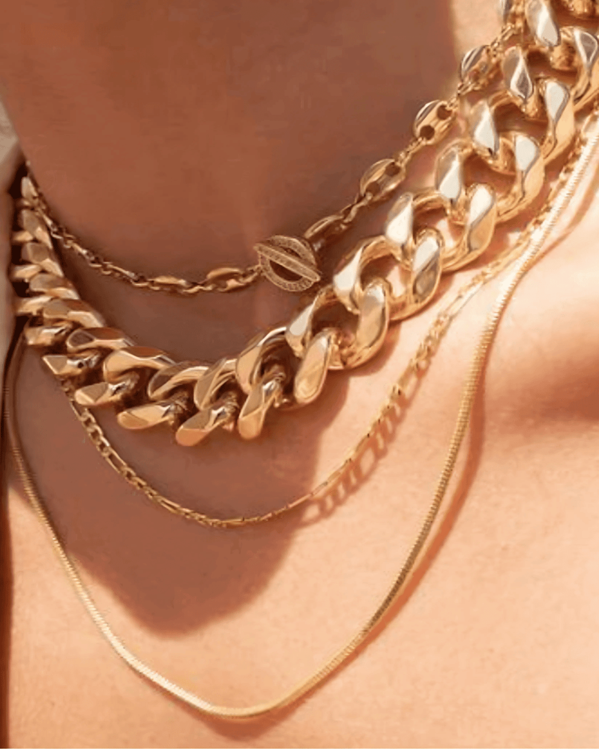 18K Gold Chunky Chain Necklace - Che Cose Belle