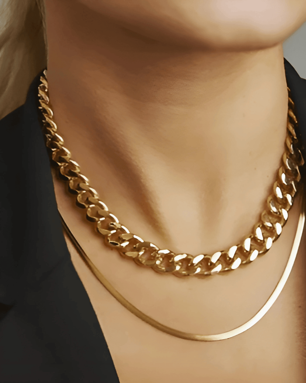 18K Gold Chunky Chain Necklace - Che Cose Belle