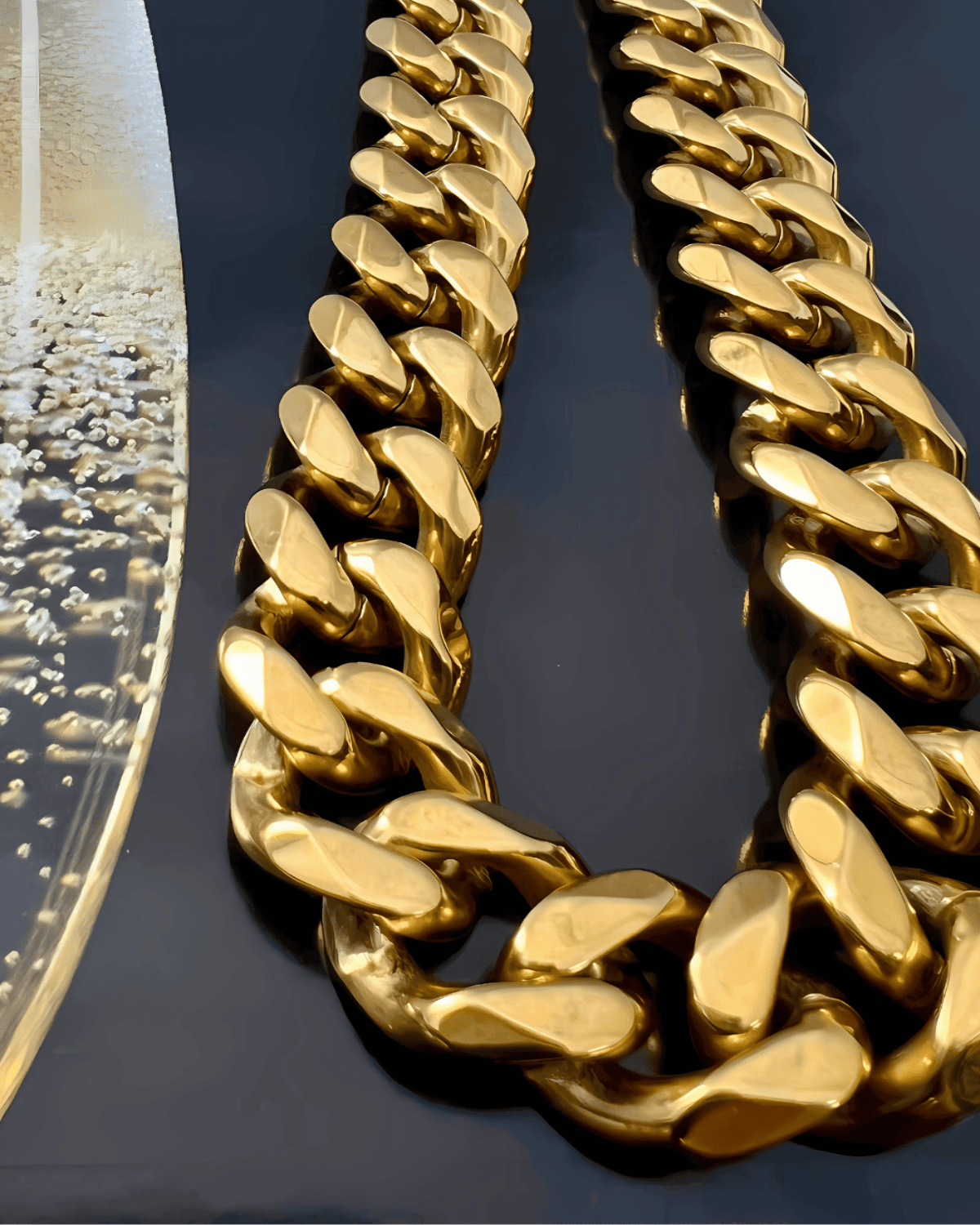 18K Gold Chunky Chain Necklace - Che Cose Belle