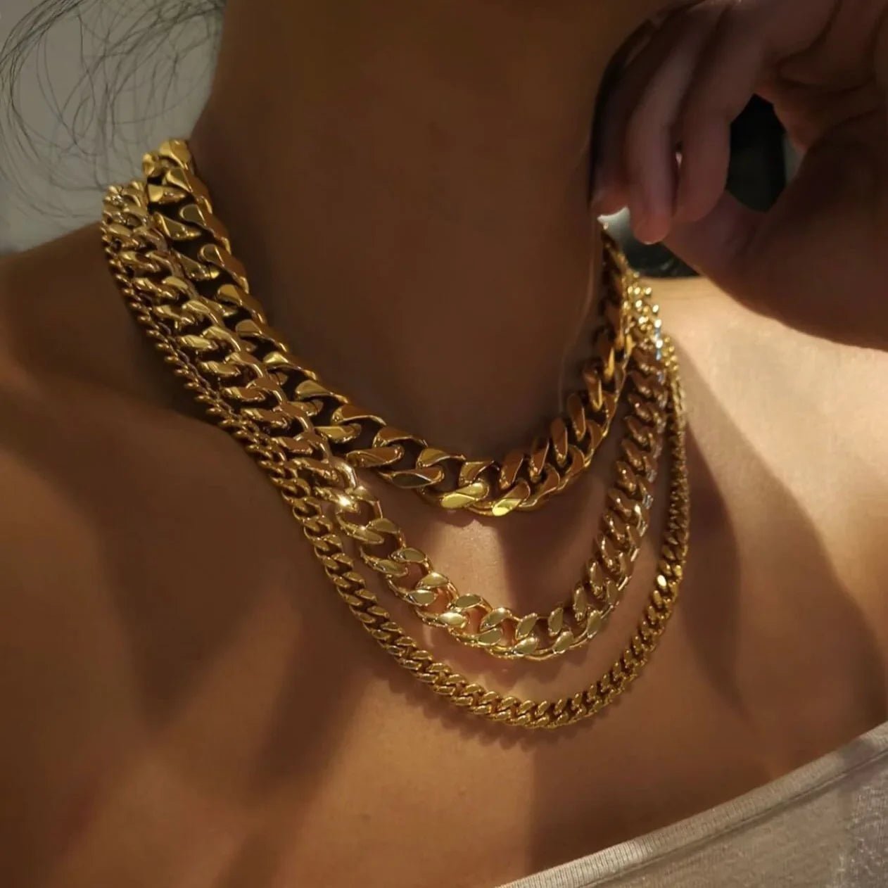 18K Gold Chunky Chain Necklace - Che Cose Belle