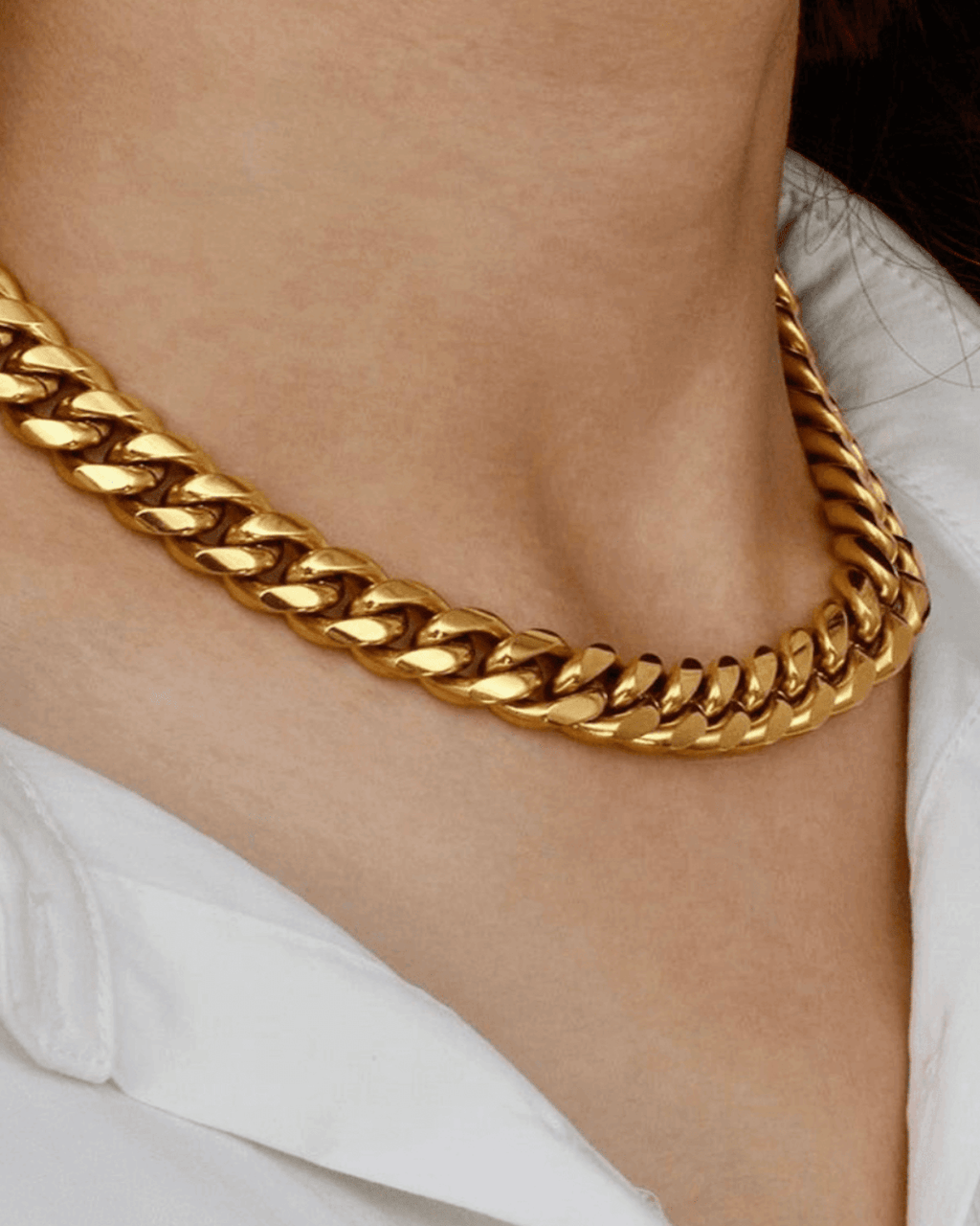 18K Gold Chunky Chain Necklace - Che Cose Belle