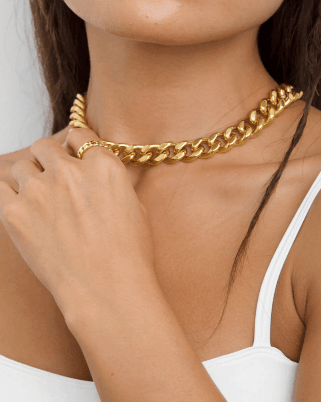 18K Gold Chunky Chain Necklace - Che Cose Belle