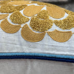 18x18" Embroidered Floral Boho Floral Throw Pillow Decorative Cover - Che Cose Belle
